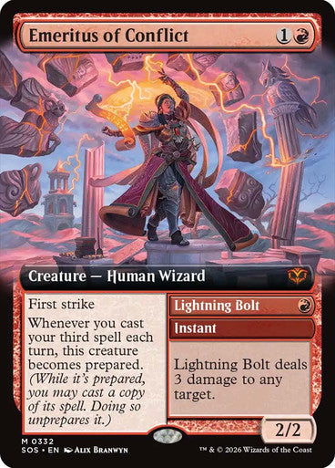 Emeritus of Conflict // Lightning Bolt Extended Art
