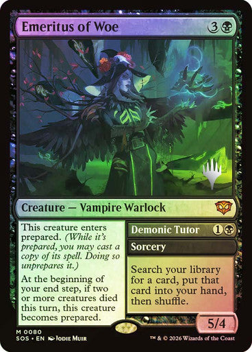 Emeritus of Woe // Demonic Tutor Foil