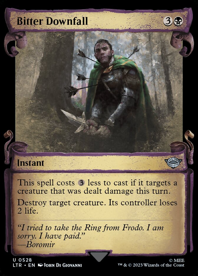 Bitter Downfall Showcase Silver Foil
