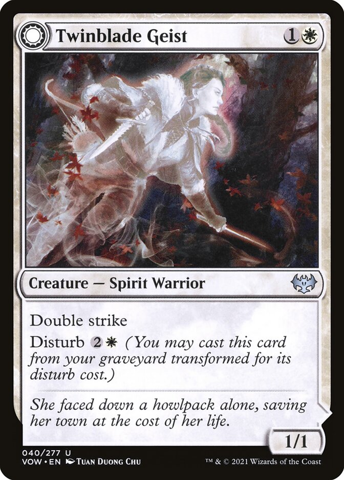 Twinblade Geist // Twinblade Invocation Foil