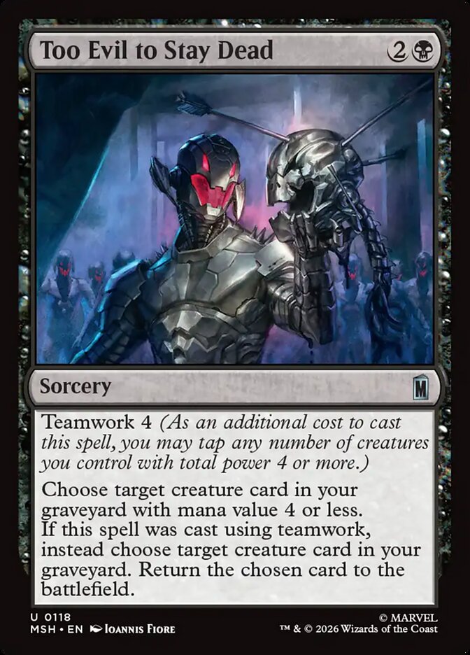 Too Evil to Stay Dead Foil