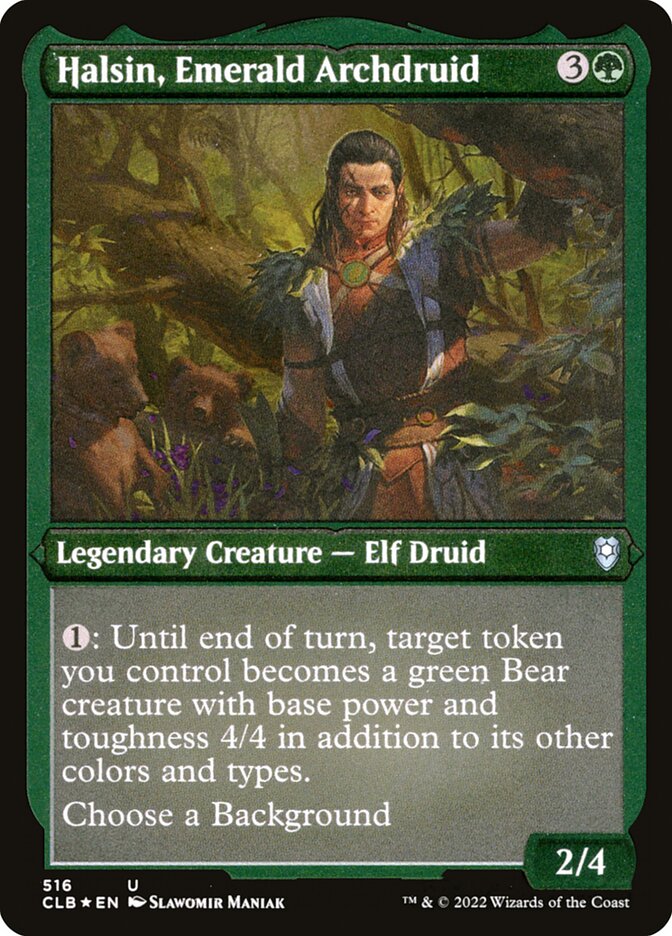 Halsin, Emerald Archdruid Etched Foil