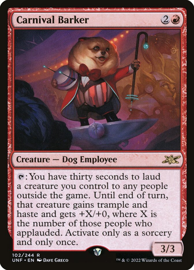 Carnival Barker Foil
