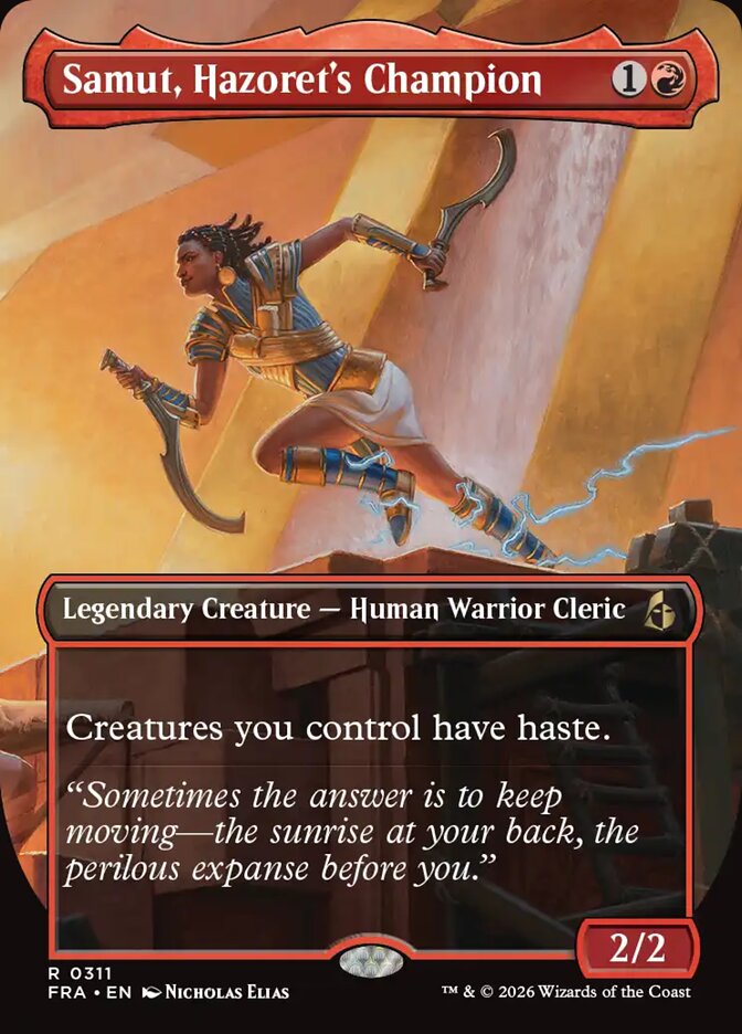 Samut, Hazoret's Champion Borderless Echoed
