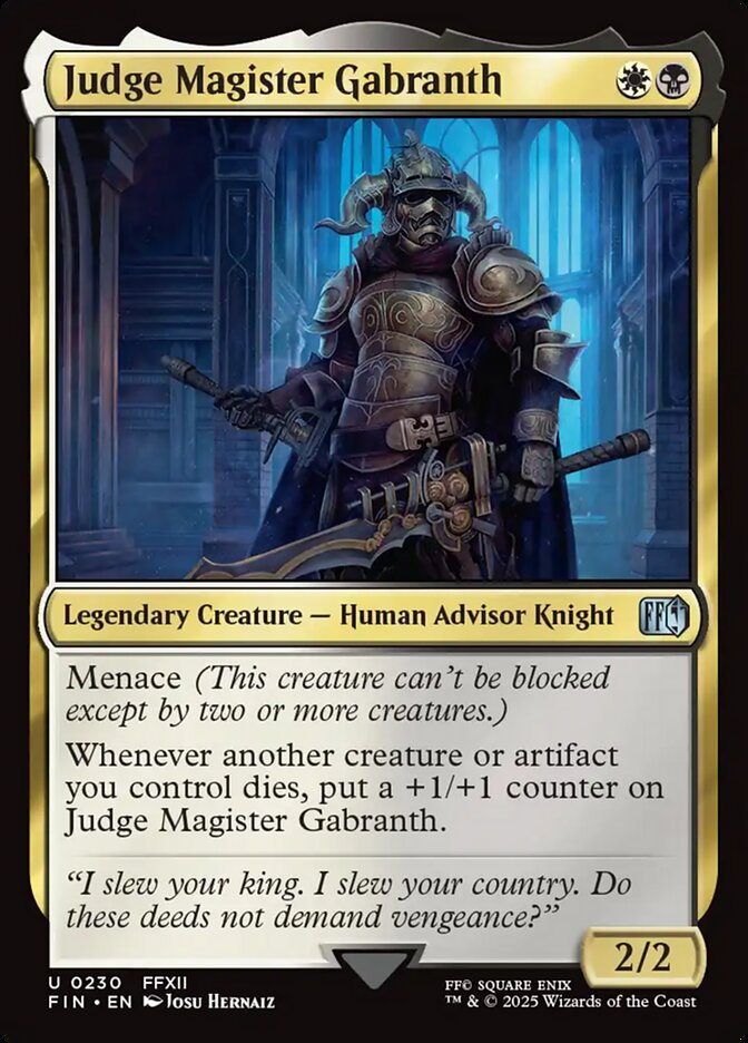 Judge Magister Gabranth Foil