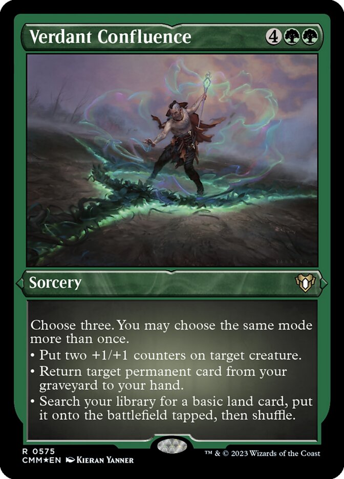 Verdant Confluence Etched Foil