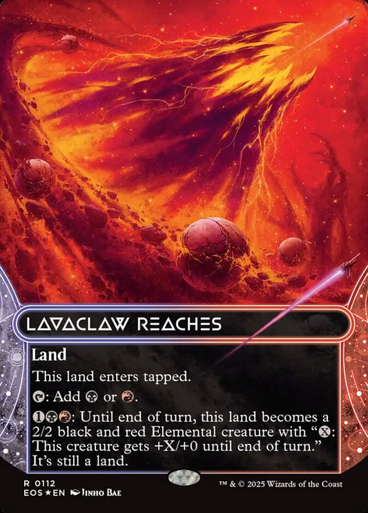 Lavaclaw Reaches Borderless Stellar Sights Foil