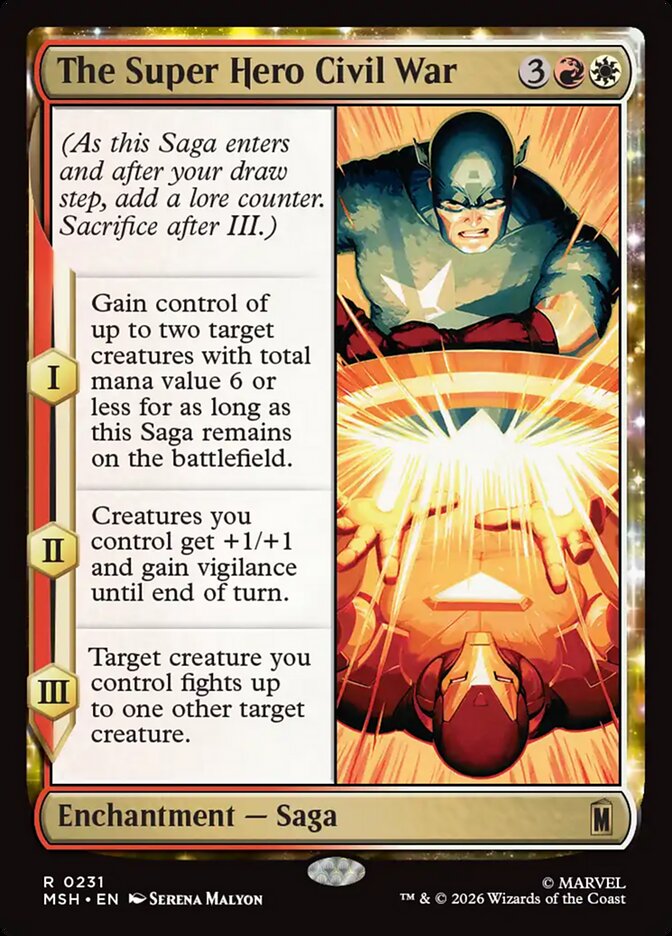 The Super Hero Civil War Foil
