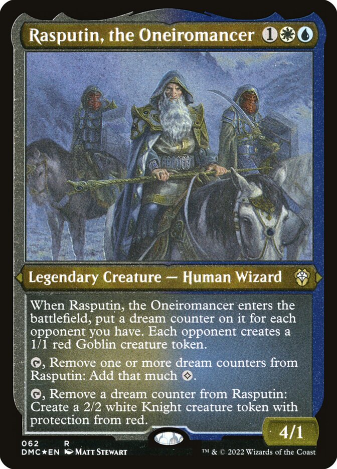 Rasputin, the Oneiromancer Etched Foil