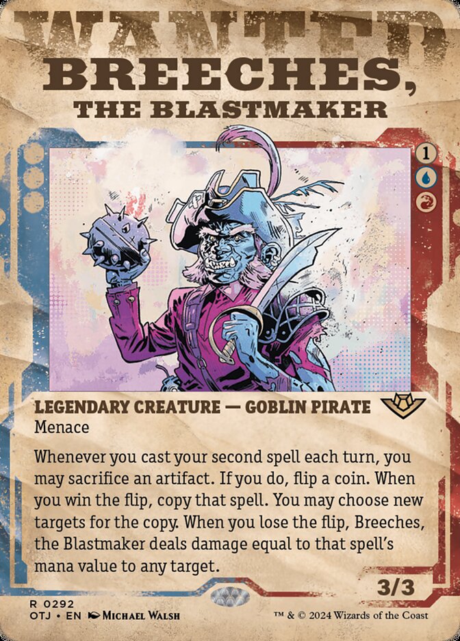 Breeches, the Blastmaker Wanted Poster Foil