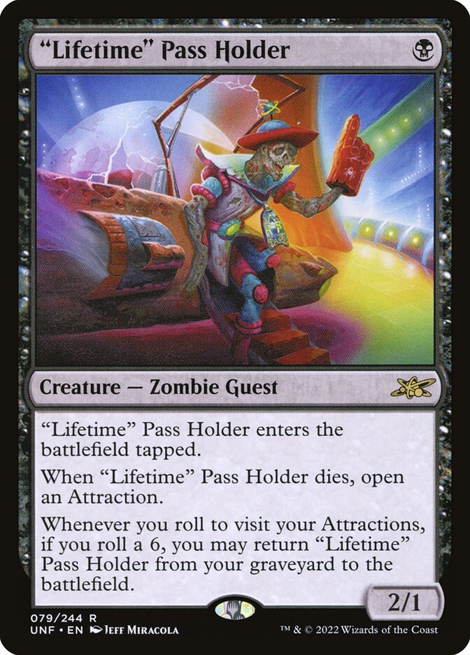 "Lifetime" Pass Holder Galaxy Foil