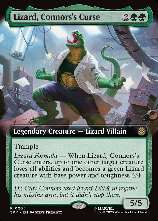 Lizard, Connors's Curse Extended Art Foil