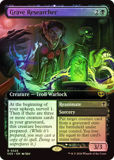 Grave Researcher // Reanimate Extended Art Foil