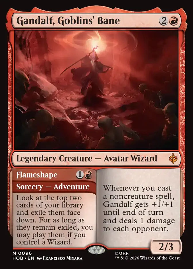 Gandalf, Goblins' Bane // Flameshape Foil