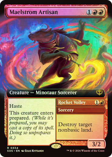 Maelstrom Artisan // Rocket Volley Extended Art Foil