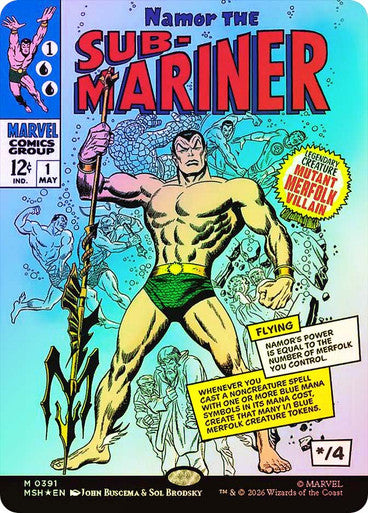 Namor the Sub-Mariner Borderless Comic Foil
