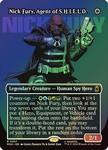 Nick Fury, Agent of S.H.I.E.L.D. Borderless Logo Foil