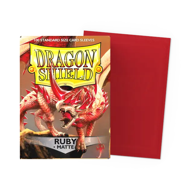 Micas Dragon Shield Ruby Matte Standard