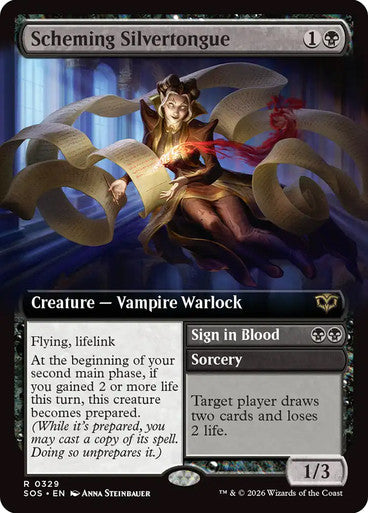 Scheming Silvertongue // Sign in Blood Extended Art