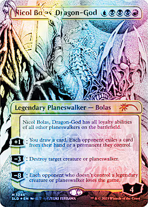 Nicol Bolas, Dragon-God Secret Lair Borderless Foil