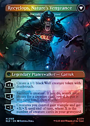 Garruk Relentless // Garruk, the Veil-Cursed Secret Lair Foil