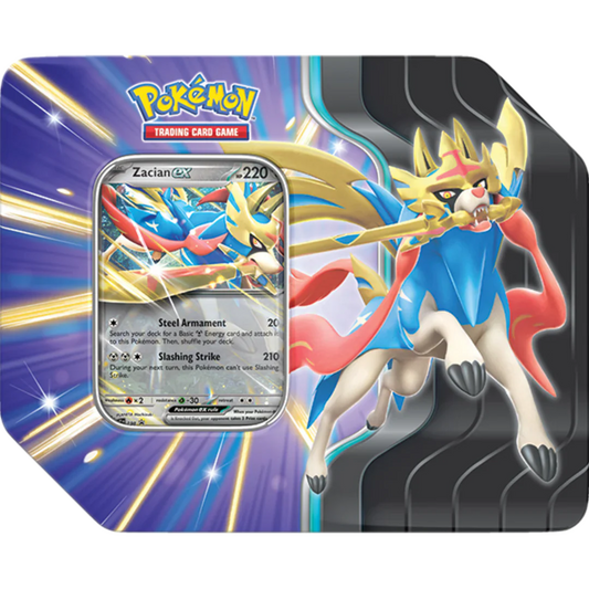 Pokémon Slashing Legends Tin Zacian EX