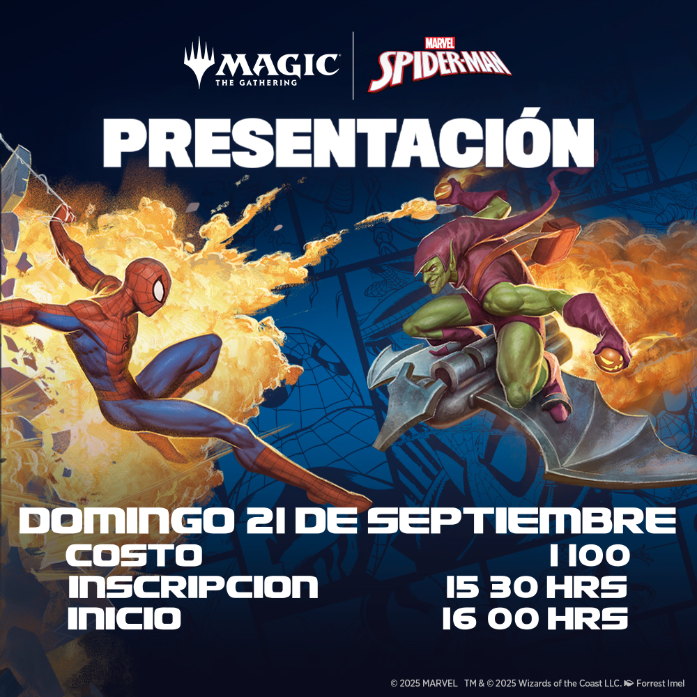 Prelanzamiento MTG: Marvel's Spider-Man Domingo 21 09 2025