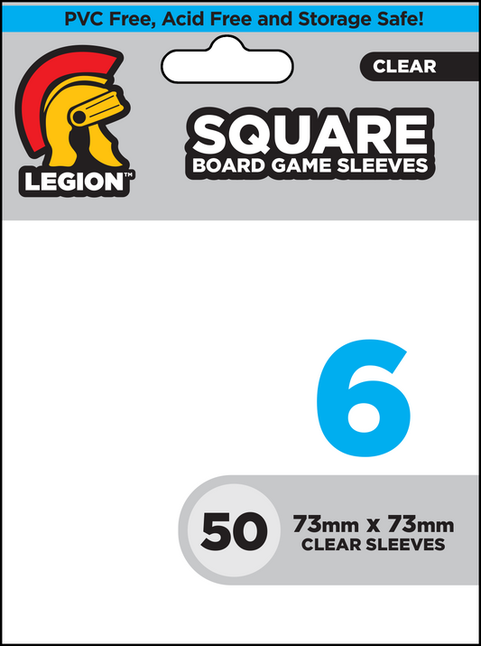 Micas Board Game Sleeve  Clear Square