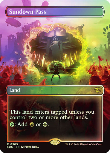 Sundown Pass Borderless Foil
