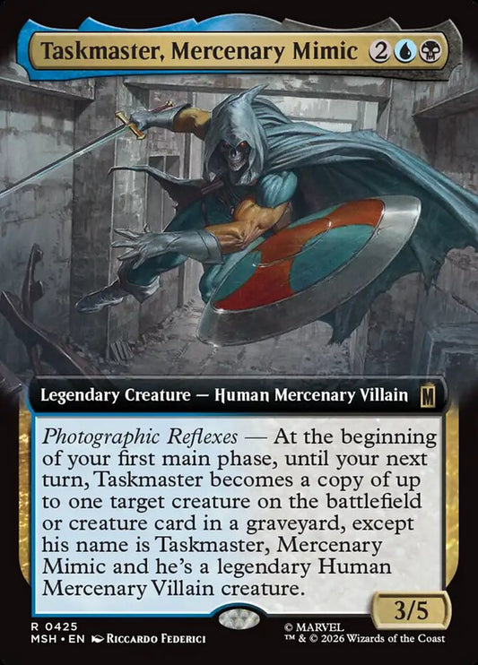 Taskmaster, Mercenary Mimic Extended Art Foil