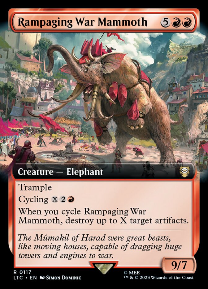 Rampaging War Mammoth Extended Art