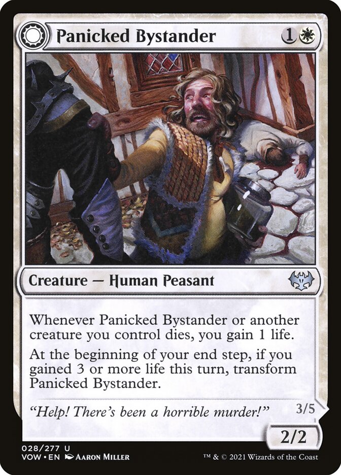 Panicked Bystander // Cackling Culprit Foil