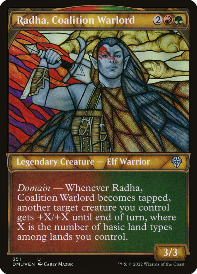 Radha, Coalition Warlord Textured Foil