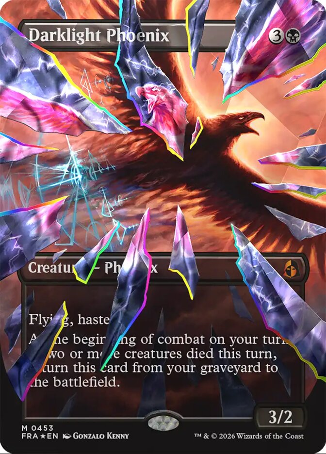 Darklight Phoenix Shattered Mirror Facet Foil