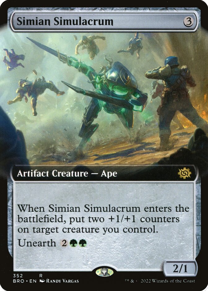 Simian Simulacrum Extended Art