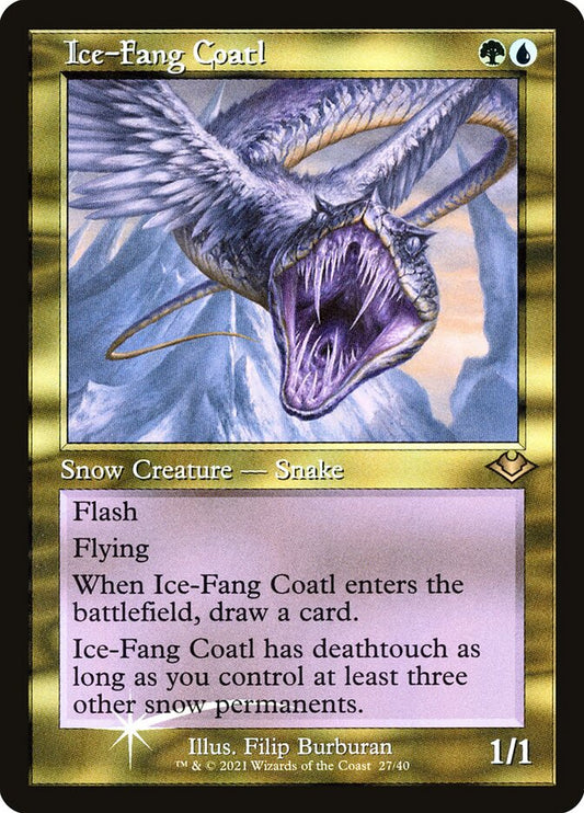 Ice-Fang Coatl Etched Foil
