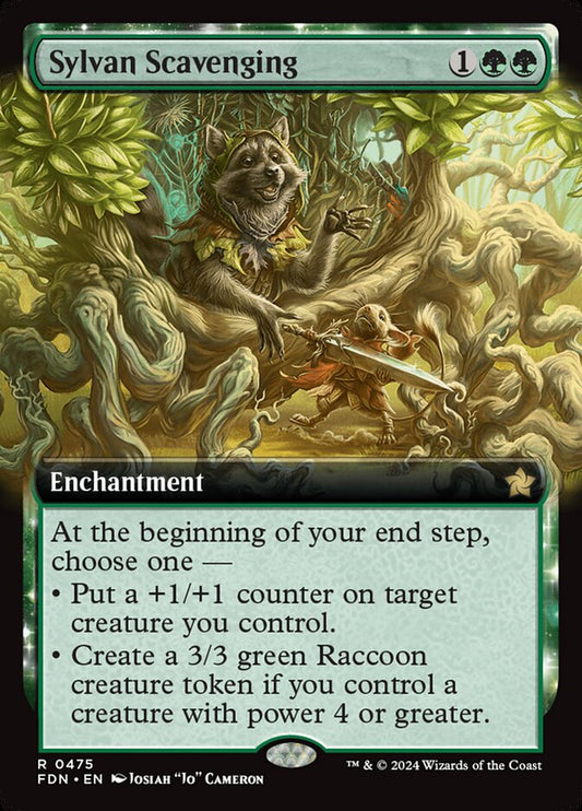 Sylvan Scavenging Extended Art Foil