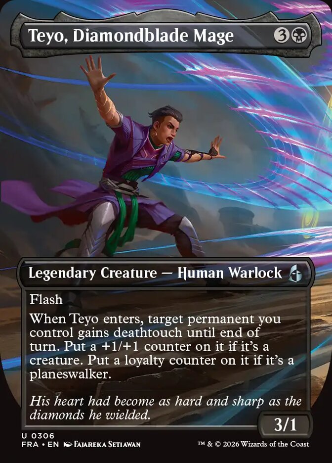 Teyo, Diamondblade Mage Borderless Echoed Foil