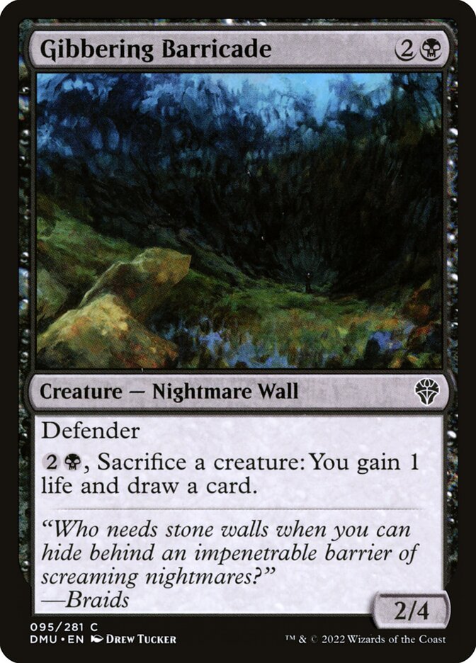 Gibbering Barricade Foil