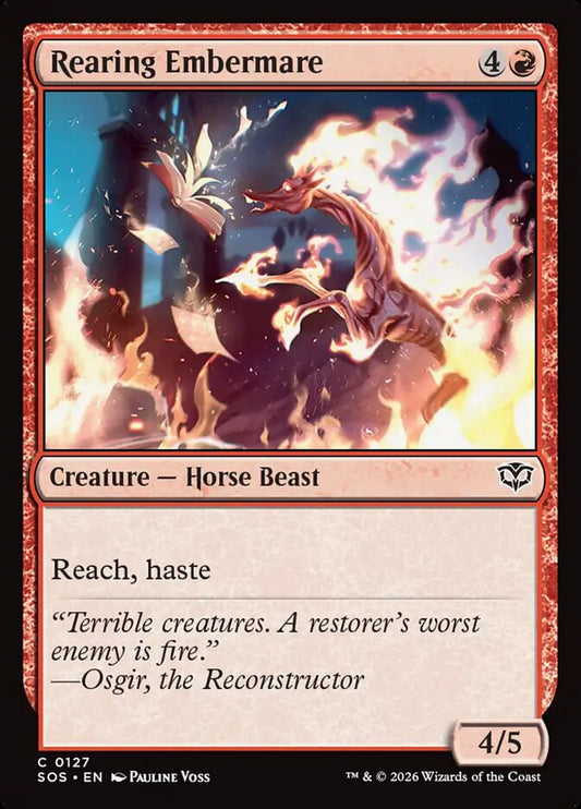 Rearing Embermare Foil