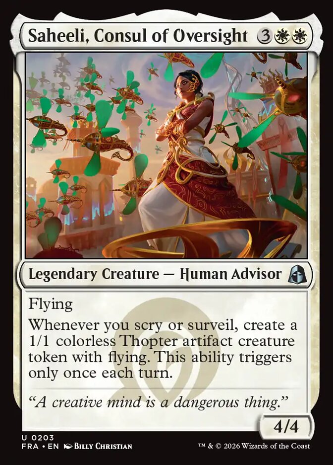 Saheeli, Consul of Oversight Foil