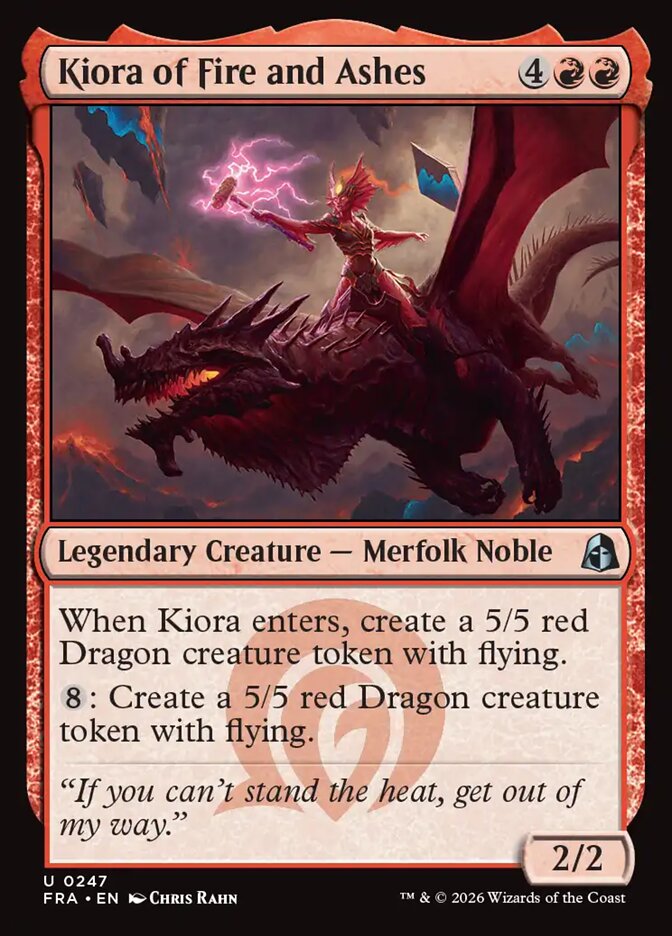 Kiora of Fire and Ashes Foil