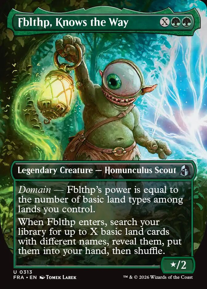 Fblthp, Knows the Way Borderless Echoed Foil