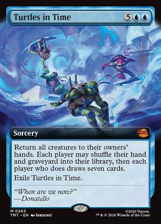 Turtles in Time Extended Art Foil