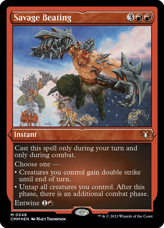 Savage Beating Etched Foil