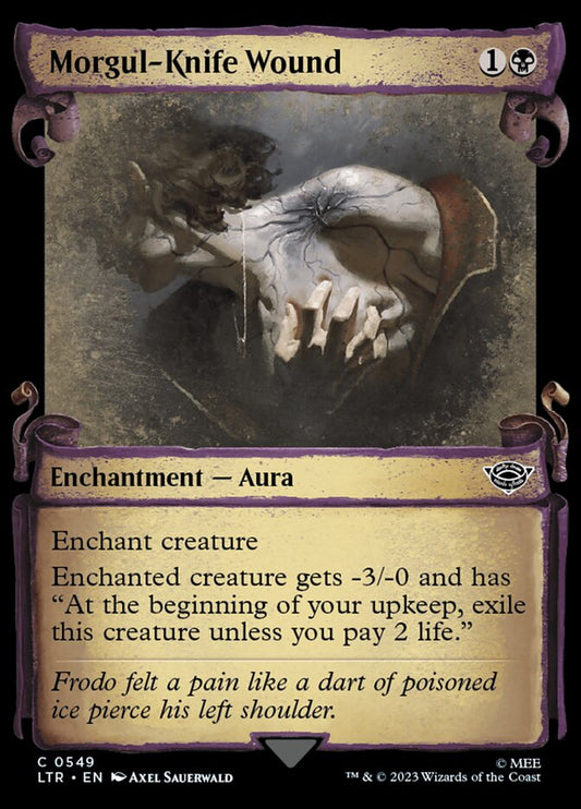 Morgul-Knife Wound Showcase Silver Foil