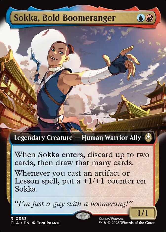 Sokka, Bold Boomeranger Extended Art