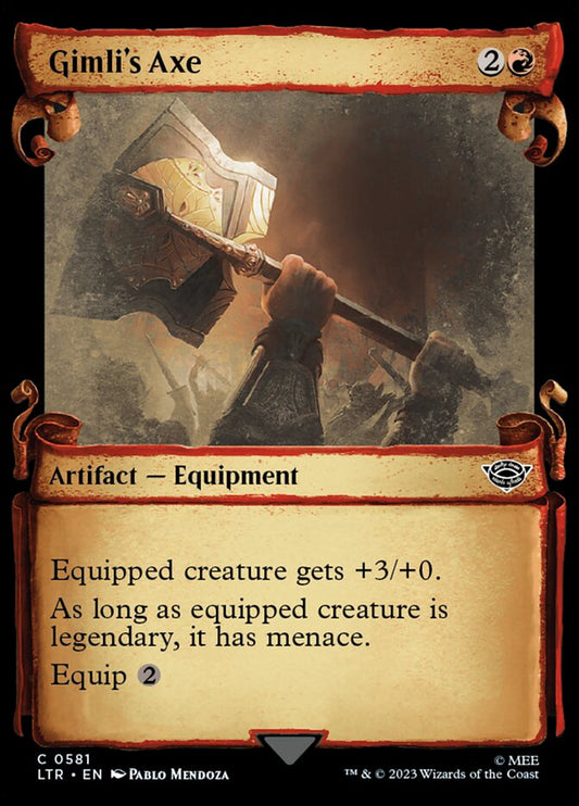 Gimli's Axe Showcase Silver Foil