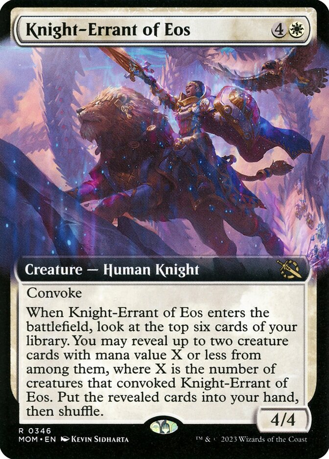 Knight-Errant of Eos Extended Art Foil