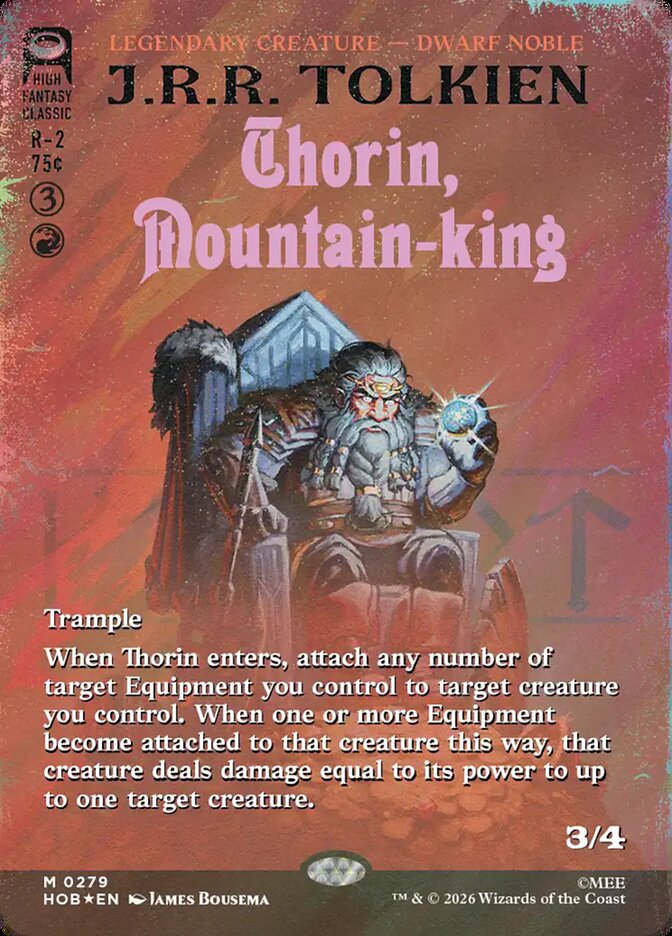 Thorin, Mountain-king Book Cover Surge Foil